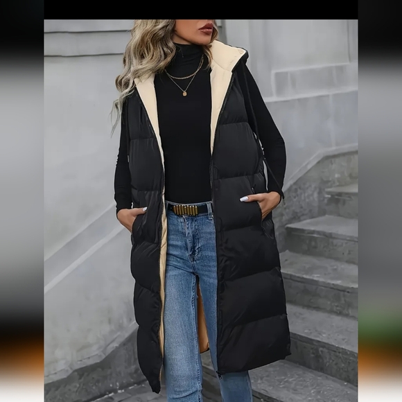 Jackets & Blazers - Women's Black Puffer Vest